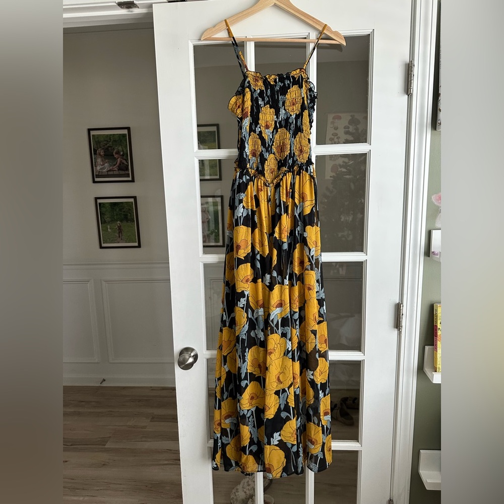 Free People smocked Sophia jumpsuit - small